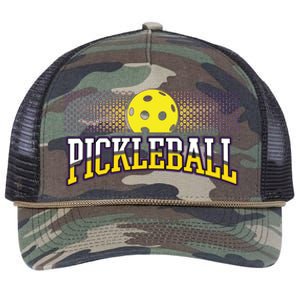 Pickleball Trendy Modern Gift Retro Rope Trucker Hat Cap