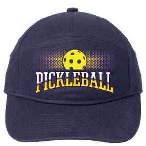 Pickleball Trendy Modern Gift 7-Panel Snapback Hat