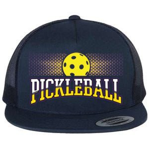 Pickleball Trendy Modern Gift Flat Bill Trucker Hat