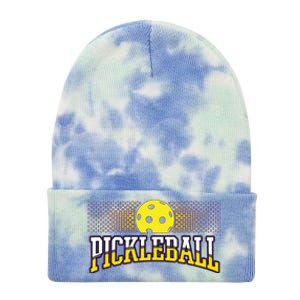 Pickleball Trendy Modern Gift Tie Dye 12in Knit Beanie