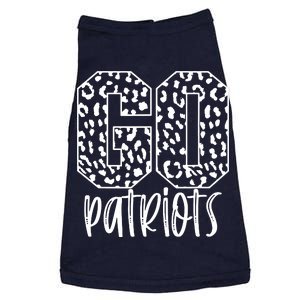 Patriots Team Mascot School Spirit Game Night Leopard Print Doggie Tank