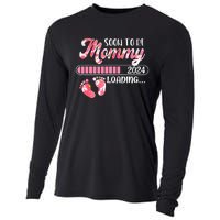 Promoted To Mommy Est 2024 New Mom First Mommy Cooling Performance Long Sleeve Crew