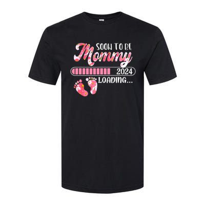 Promoted To Mommy Est 2024 New Mom First Mommy Softstyle CVC T-Shirt