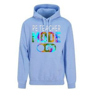 Pe Teacher Mode Off Happy Last Day Of School Tie Dye Summer Unisex Surf Hoodie