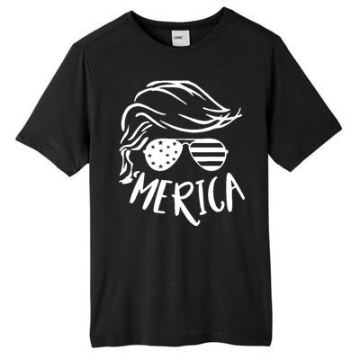 President Trump Merica Great Gift Tall Fusion ChromaSoft Performance T-Shirt