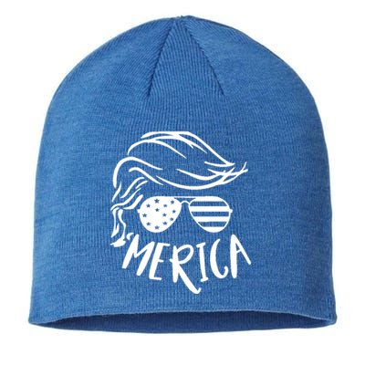 President Trump Merica Great Gift Sustainable Beanie