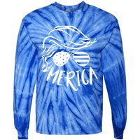 President Trump Merica Great Gift Tie-Dye Long Sleeve Shirt