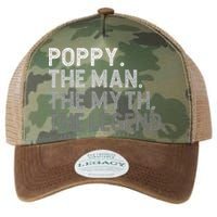 POPPY The Man The Myth The Legend Father's Day Funny Legacy Tie Dye Trucker Hat