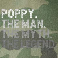 POPPY The Man The Myth The Legend Father's Day Funny Legacy Tie Dye Trucker Hat