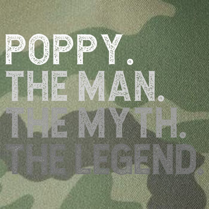 POPPY The Man The Myth The Legend Father's Day Funny Legacy Tie Dye Trucker Hat
