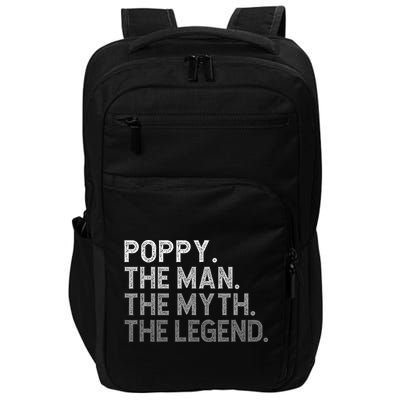 POPPY The Man The Myth The Legend Father's Day Funny Impact Tech Backpack