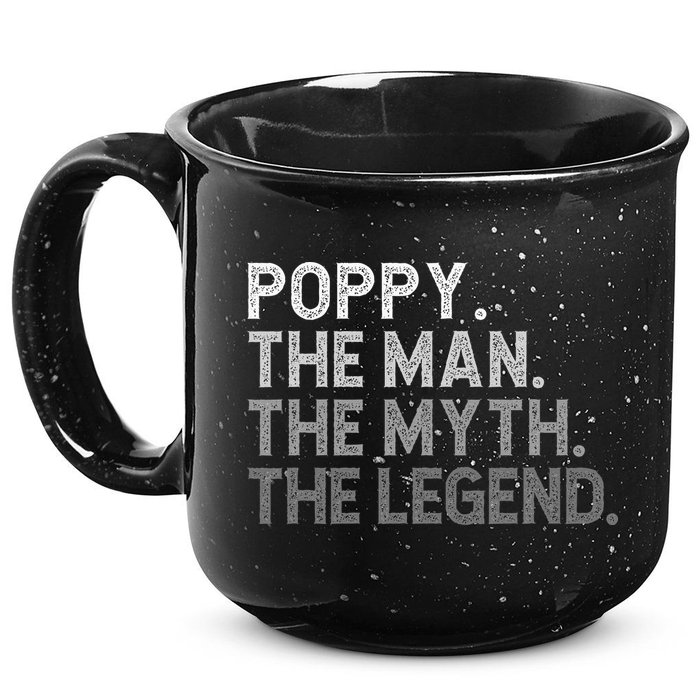 POPPY The Man The Myth The Legend Father's Day Funny 15oz Campfire Ceramic Mug