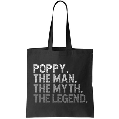 POPPY The Man The Myth The Legend Father's Day Funny Bag