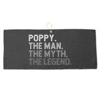 POPPY The Man The Myth The Legend Father's Day Funny Large Microfiber Waffle Golf Towel