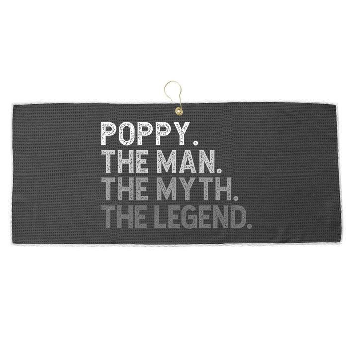 POPPY The Man The Myth The Legend Father's Day Funny Large Microfiber Waffle Golf Towel