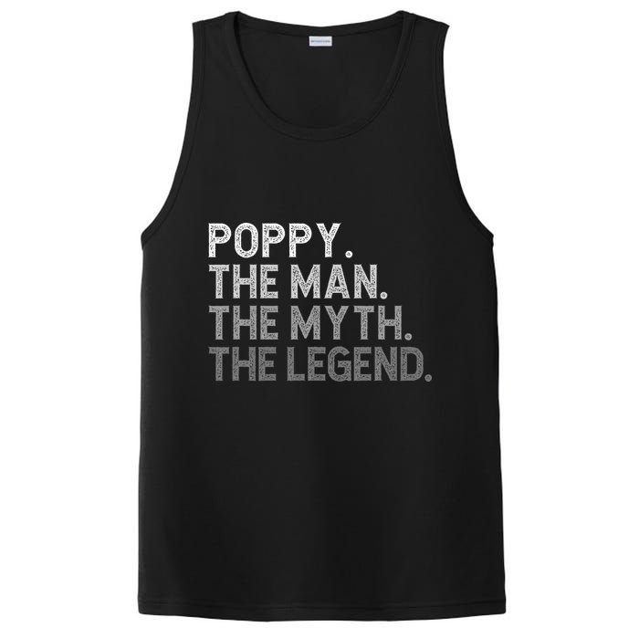 POPPY The Man The Myth The Legend Father's Day Funny PosiCharge Competitor Tank