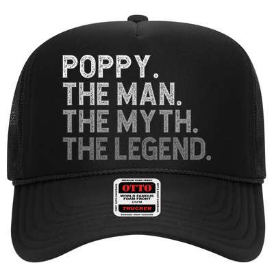 POPPY The Man The Myth The Legend Father's Day Funny Trucker Hat