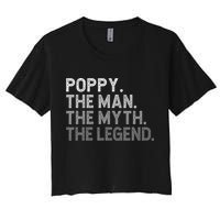 POPPY The Man The Myth The Legend Father's Day Funny Crop Top