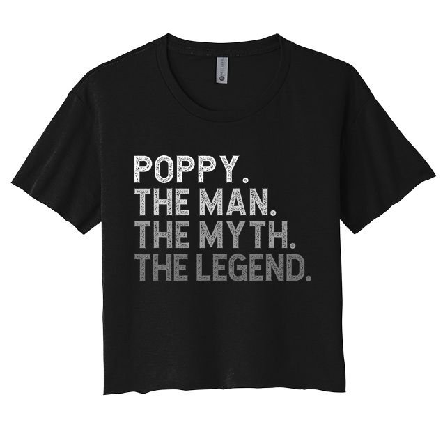 POPPY The Man The Myth The Legend Father's Day Funny Crop Top