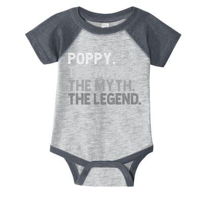 POPPY The Man The Myth The Legend Father's Day Funny Infant Baby Jersey Bodysuit