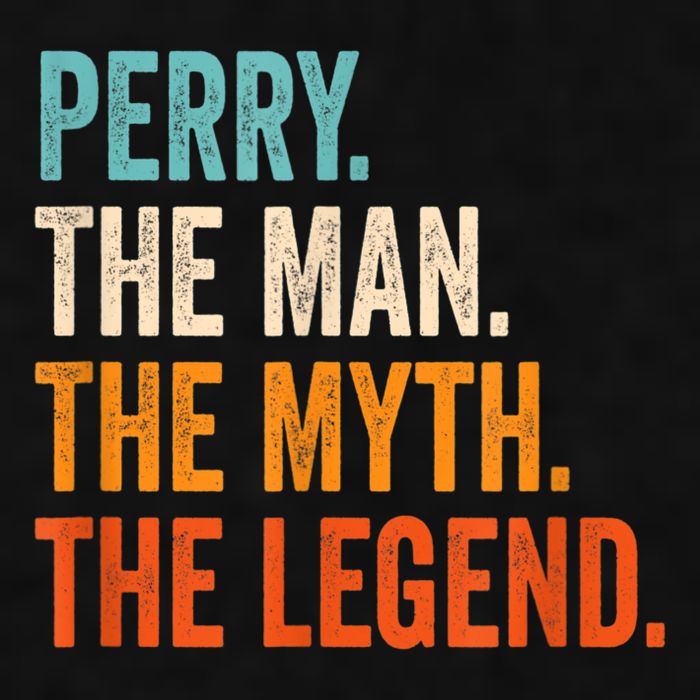 Perry The Man The Myth The Legend First Name Perry Ladies PosiCharge Tri-Blend Wicking Tank
