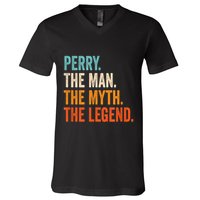 Perry The Man The Myth The Legend First Name Perry V-Neck T-Shirt