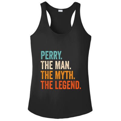 Perry The Man The Myth The Legend First Name Perry Ladies PosiCharge Competitor Racerback Tank