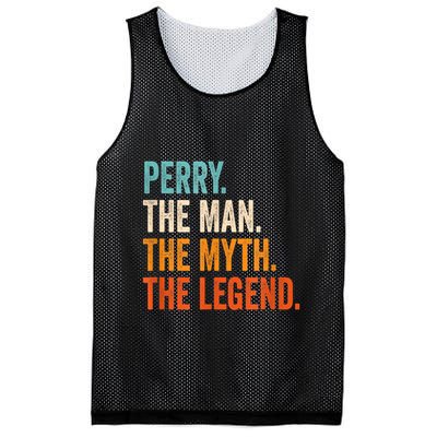 Perry The Man The Myth The Legend First Name Perry Mesh Reversible Basketball Jersey Tank
