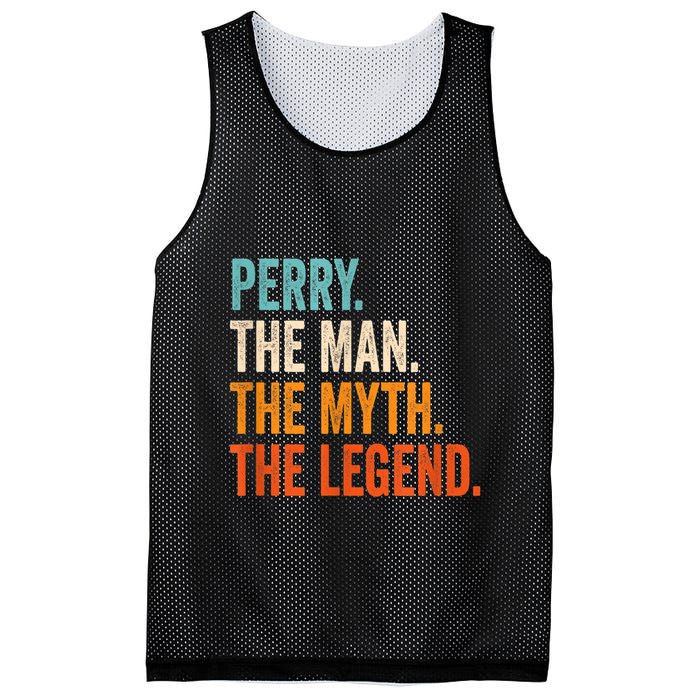 Perry The Man The Myth The Legend First Name Perry Mesh Reversible Basketball Jersey Tank