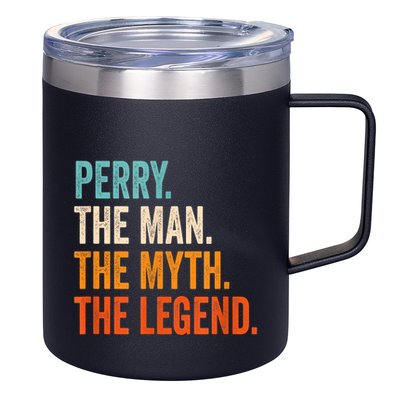 Perry The Man The Myth The Legend First Name Perry 12oz Stainless Steel Coffee Mug