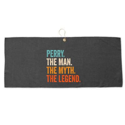 Perry The Man The Myth The Legend First Name Perry Large Microfiber Waffle Golf Towel