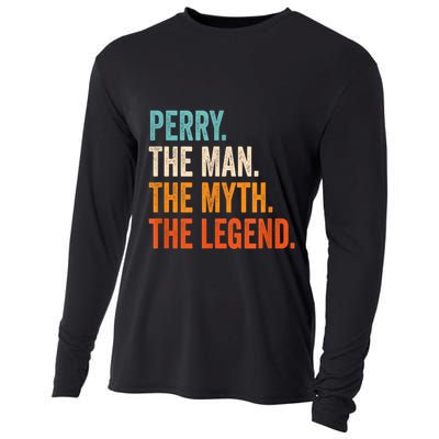 Perry The Man The Myth The Legend First Name Perry Cooling Performance Long Sleeve Crew