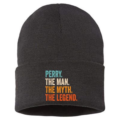 Perry The Man The Myth The Legend First Name Perry Sustainable Knit Beanie