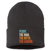 Perry The Man The Myth The Legend First Name Perry Sustainable Knit Beanie