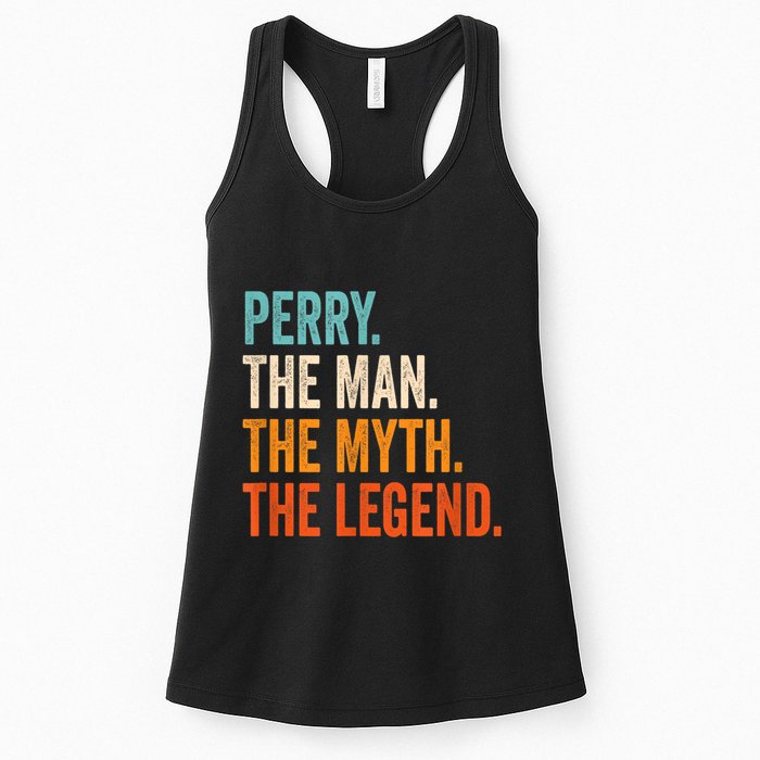 Perry The Man The Myth The Legend First Name Perry Womens Tank Top