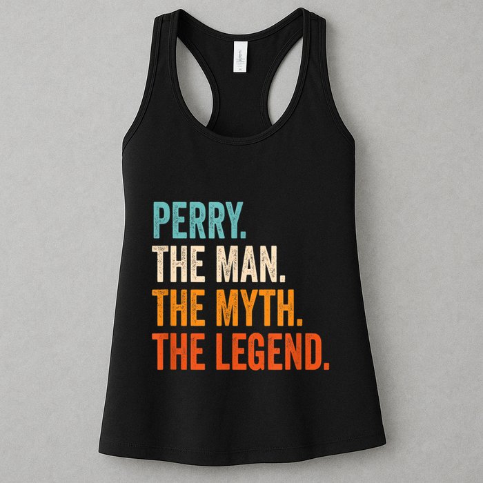 Perry The Man The Myth The Legend First Name Perry Womens Tank Top