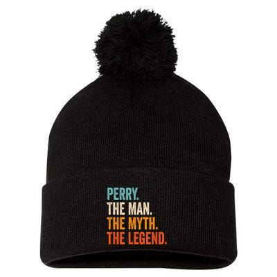 Perry The Man The Myth The Legend First Name Perry Pom Pom 12in Knit Beanie