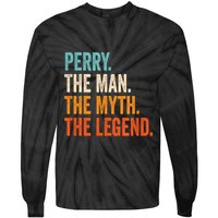 Perry The Man The Myth The Legend First Name Perry Tie-Dye Long Sleeve Shirt