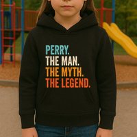 Perry The Man The Myth The Legend First Name Perry Kids Hoodie