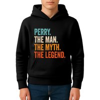 Perry The Man The Myth The Legend First Name Perry Kids Hoodie