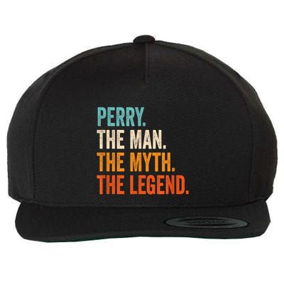 Perry The Man The Myth The Legend First Name Perry Wool Snapback Cap