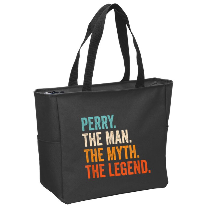 Perry The Man The Myth The Legend First Name Perry Zip Tote Bag