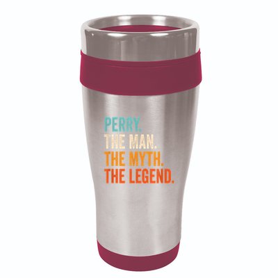 Perry The Man The Myth The Legend First Name Perry 16oz Travel Tumbler