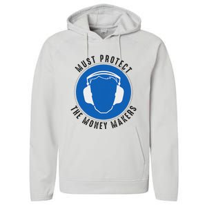 Protect The Money Makers Bold Statement Design Performance Fleece Hoodie