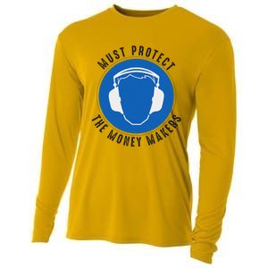 Protect The Money Makers Bold Statement Design Cooling Performance Long Sleeve Crew