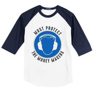 Protect The Money Makers Bold Statement Design Baseball Sleeve Shirt