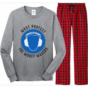 Protect The Money Makers Bold Statement Design Long Sleeve Pajama Set