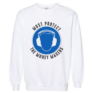 Protect The Money Makers Bold Statement Design Garment-Dyed Sweatshirt