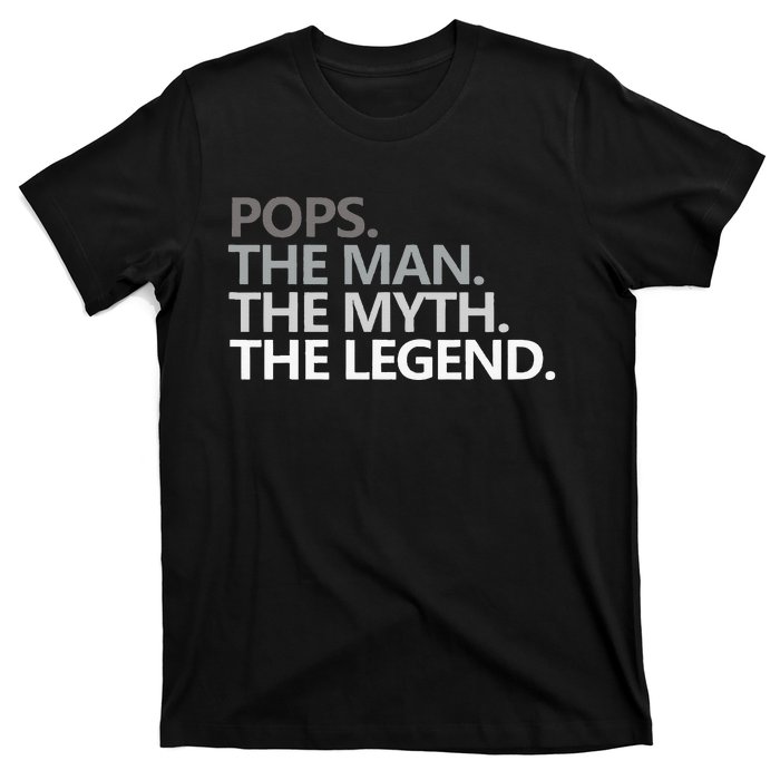 POPS THE MAN THE MYTH THE LEGEND Father's Day Gift Grandpa T-Shirt