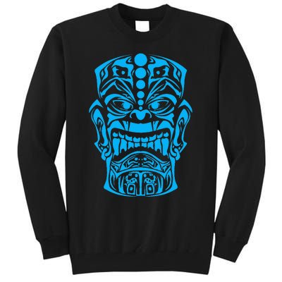 Polynesian Tiki Maori Hawaiian Tribal Tall Sweatshirt